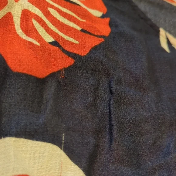 Lucky Brand Orange and Navy Sleeveless Boxy Blouse. 2 For $10 - Picture 5 of 5